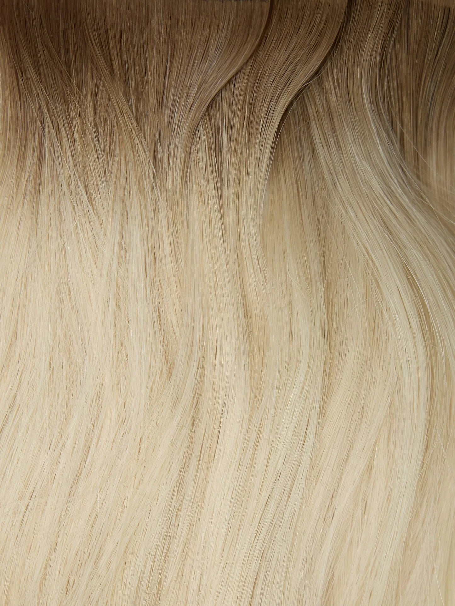 Rooted Cool Brown (10C) to White Blonde (60B) 100g Weft