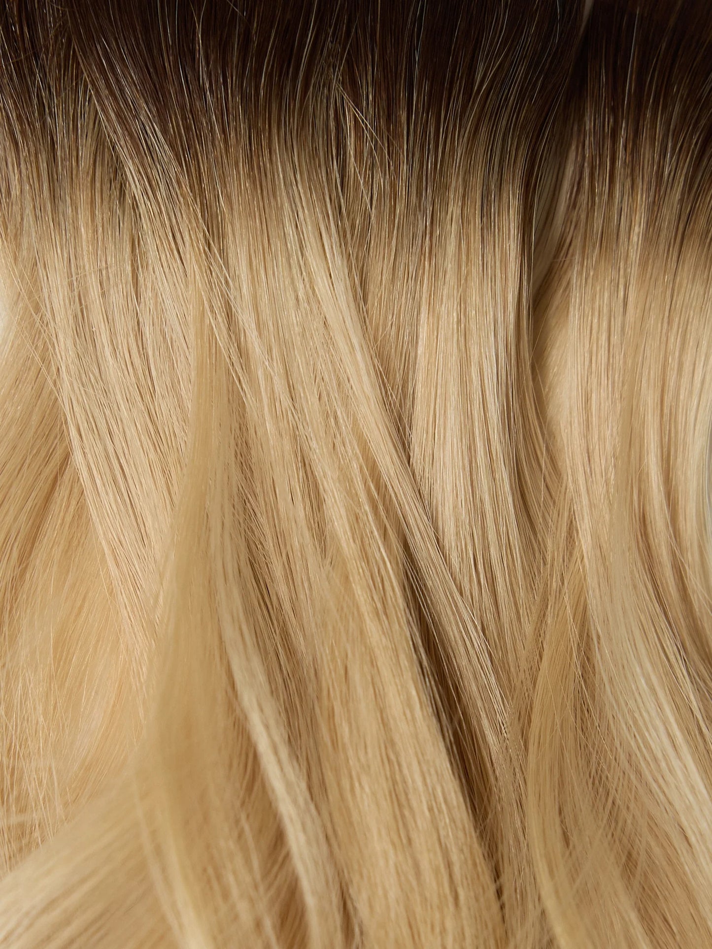 Rooted Dark Brown (#2) to Dirty Blonde (#19C) 100g Weft